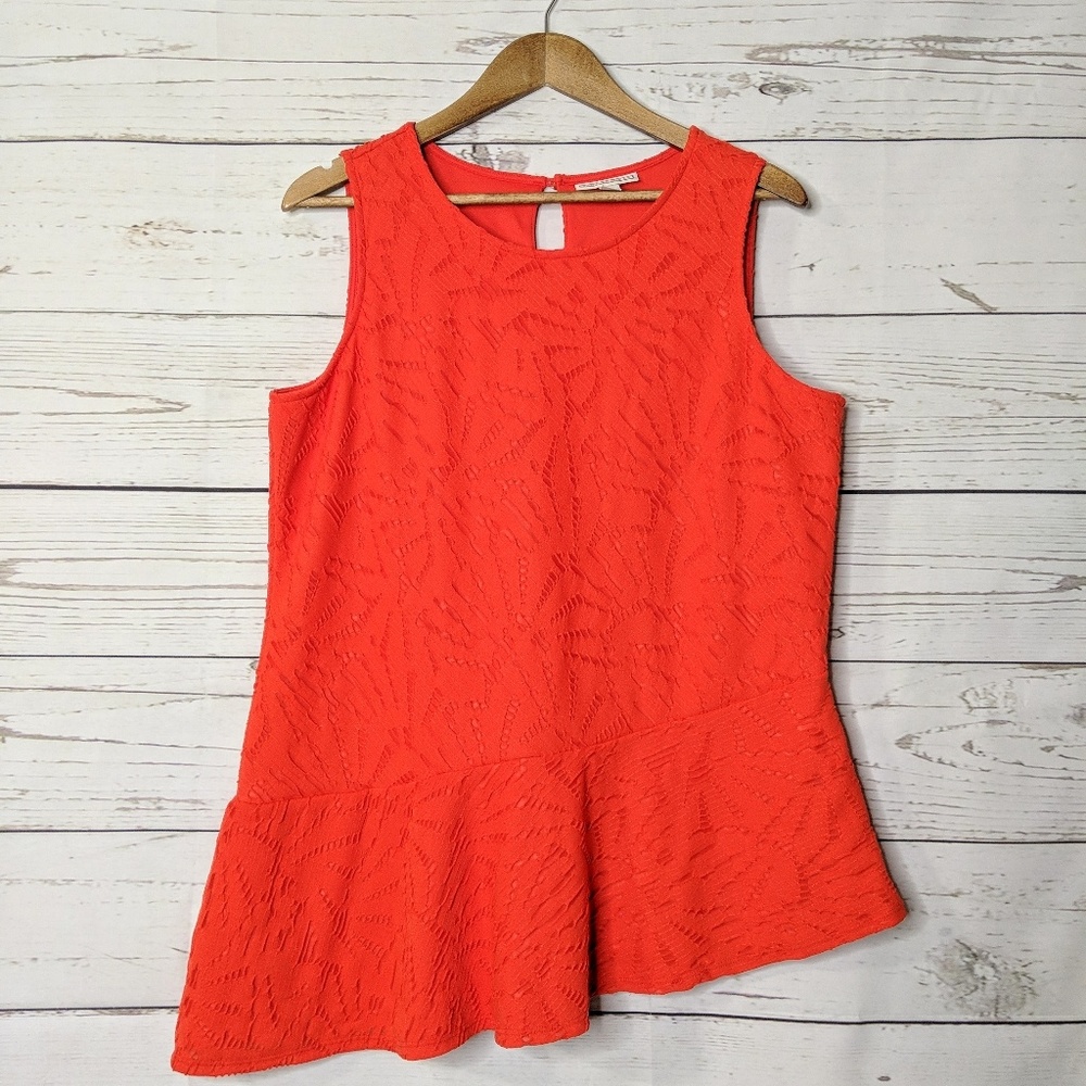 Dana Buchman Asymmetrical Jacquard Peplum …